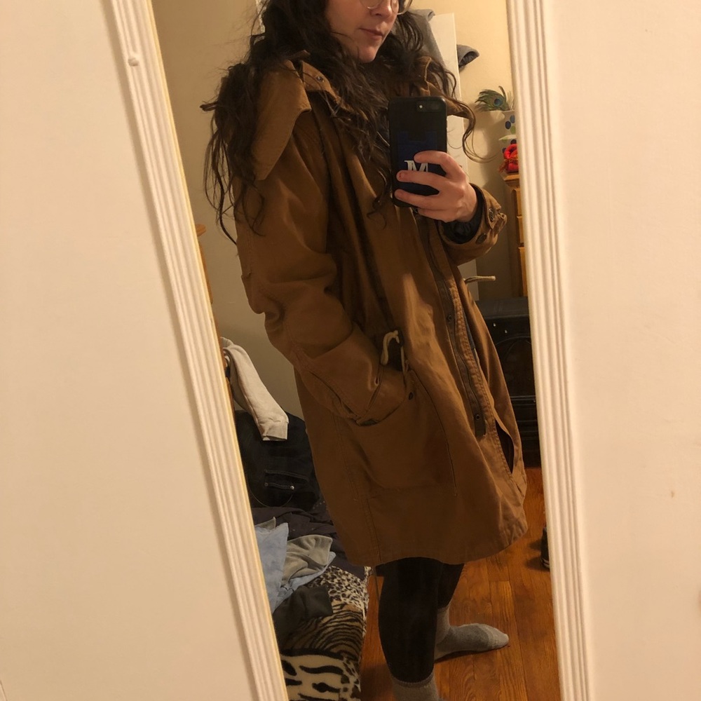 GAP Brown Parka with Inner Layer & Detachable Hood